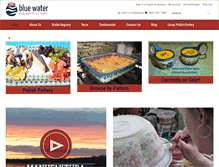 Tablet Screenshot of bluewaterpolishpottery.com